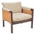 1960s Elegant Caned Lounge Chair in the Style of Dunbar For Sale