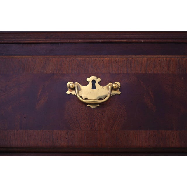 Century Large Mahogany Banded Chest on Chest For Sale - Image 9 of 16