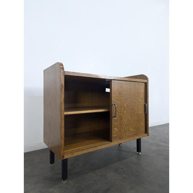 Vintage Modernist Oak Storage Unit For Sale - Image 5 of 6