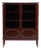 Mid-Century Mahogany Display Cabinet with Brass Details, 1960s For Sale