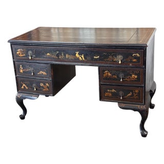 19th Century English Chinoiserie Desk For Sale