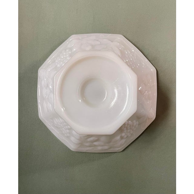 Vintage “Harvest Grape” Milk Glass Centerpiece Bowl For Sale In Jacksonville, FL - Image 6 of 7