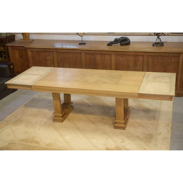 Art Deco Oak Table, 1940s For Sale - Image 11 of 15