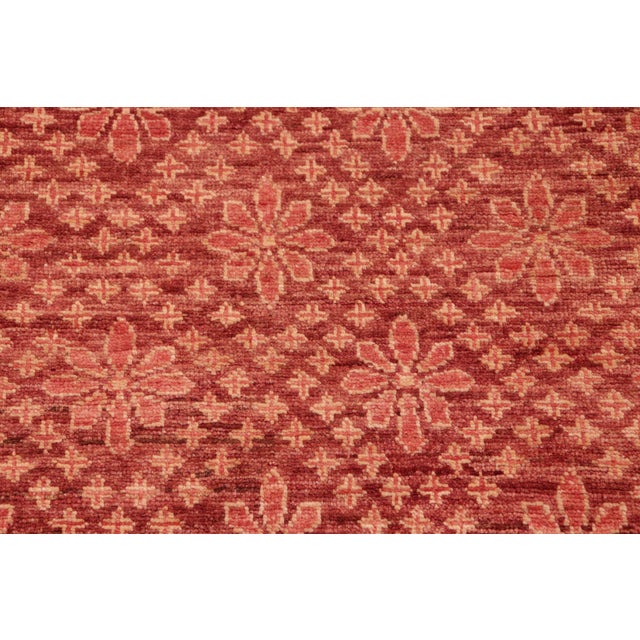 1990s Bohemien Ziegler Red Gold Hand-Knotted Wool Rug - 5'11'' X 8'10'' For Sale - Image 5 of 8
