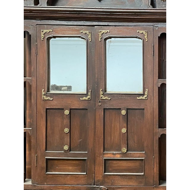 Mid-Century Modern Antique Rustic Barn Door Brutalist Mid Century Library Door 83x42 For Sale - Image 3 of 5