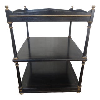 3 Tier Side Table Attributed Brunschwig & Fils For Sale