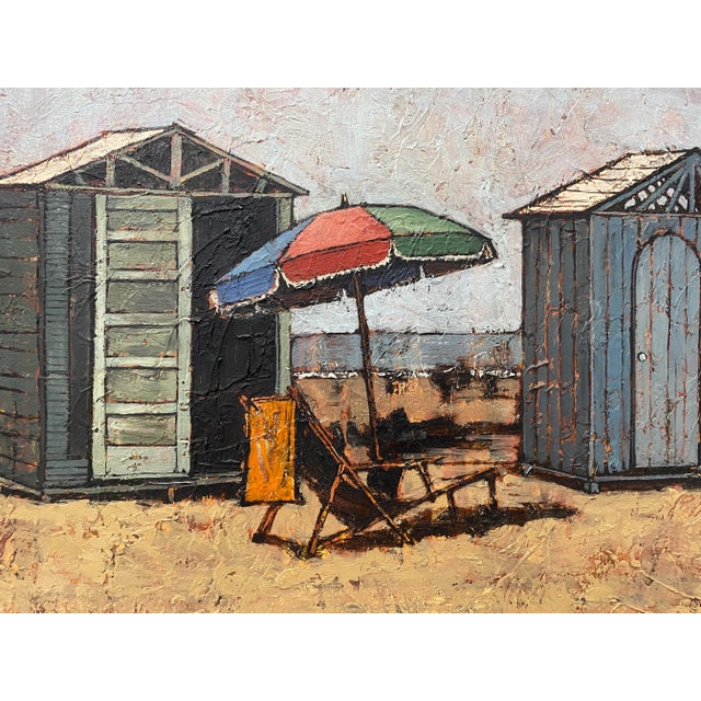 John Lentine "Le Capanne #19" Original Oil Painting C.1960 For Sale In San Francisco - Image 6 of 9