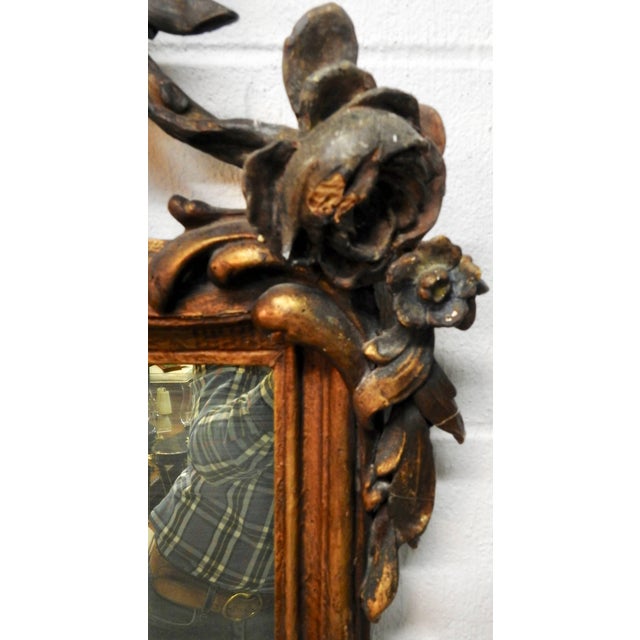 19th Century French Flower Basket Mirror For Sale - Image 4 of 11