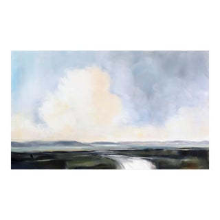 Tumbling - Large Serene Ocean Landscape Skyscape Painting Original Artwork by Jodi Miller For Sale