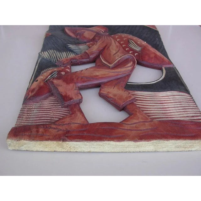 Wood Wooden Panels, 1980s, Set of 2 For Sale - Image 7 of 12