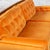 Mid-20th Century MCM Adrian Pearsall Style Gondola Sofa Orange Velveteen Fabric For Sale - Image 15 of 18