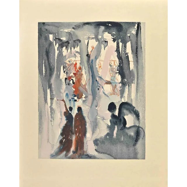 Modern Salvador Dali, The Divine Comedy: St. Bonaventure, Woodcut Print, 1963 For Sale - Image 3 of 3