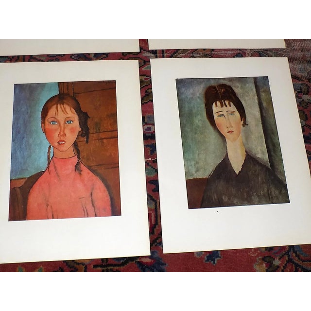Printmaking Materials Vintage Amadeo Modigliani Modernist Folio Size Lithographs - Set of 12 For Sale - Image 7 of 9