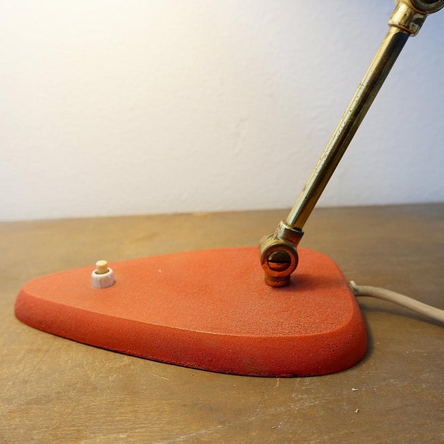 Large Mid-Century Modern Metal Table Lamp, Italy, 1950s For Sale - Image 6 of 16