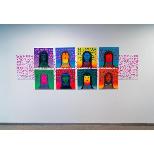 Natasha Lelenco, Surreal Figurative Portrait, 2025, Acrylic Painting For Sale - Image 10 of 11