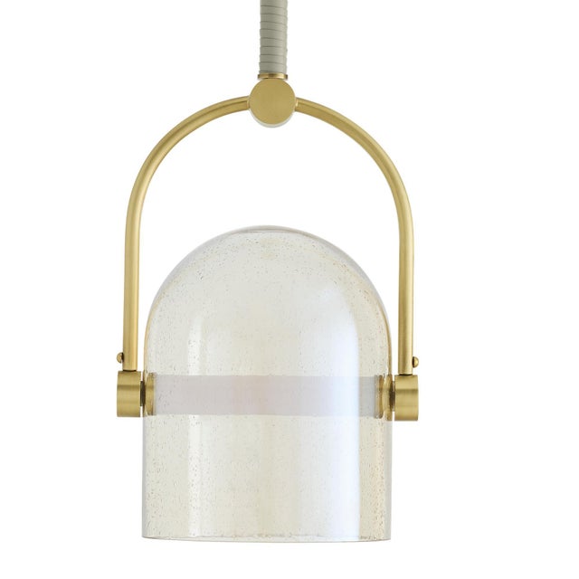 Arteriors Home Arteriors Home Marco White Glass Large Pendant Lighting For Sale - Image 4 of 11