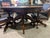 2020s Hillsdale Home Dark Wood and Leather Game Table With Chairs For Sale - Image 5 of 9