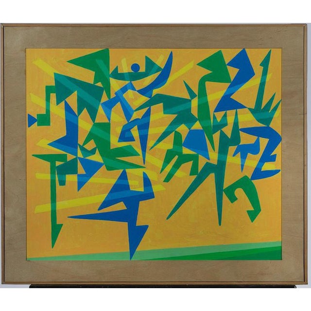Leo Guida, Battle 2, 1992, Acrylic and Oil Painting, Framed For Sale