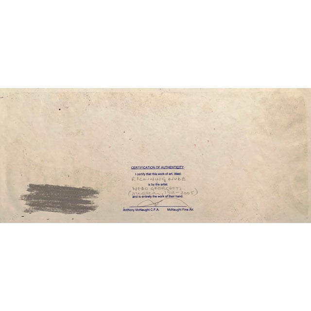 Reclining Nude' by Wedo Georgetti, Cabinet-Sized Post-Impressionist Figural, San Francisco De Young Museum For Sale In Monterey, CA - Image 6 of 8