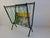 Mid-Century Czechoslovakian Magazine Rack with Green Wire, 1960 For Sale - Image 4 of 18