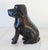 Late 20th Century Vintage Folk Art Carved Iron Wood Dog Sculpture For Sale - Image 5 of 10