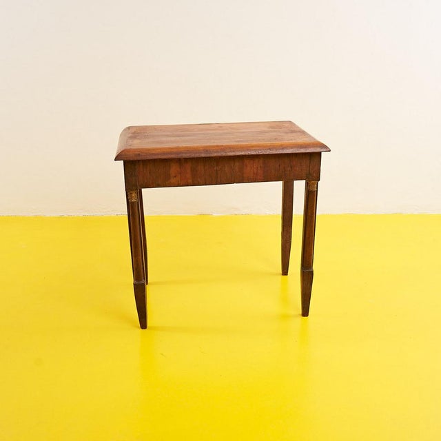 Small Console Table with Wood Columns For Sale - Image 9 of 9