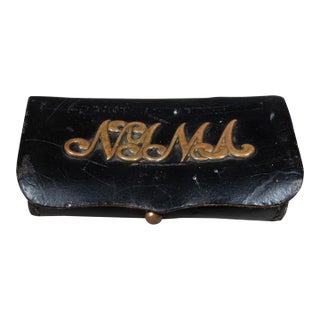 19th C. Indian Wars Era National Guard Leather Ammo Cartridge Box Pouch c.1870 For Sale