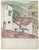 Grace Spongberg (American, 1906-1992) "Taxco" oil pastel on paper, estate stamp on reverse. Grace Spongberg grew up on W....