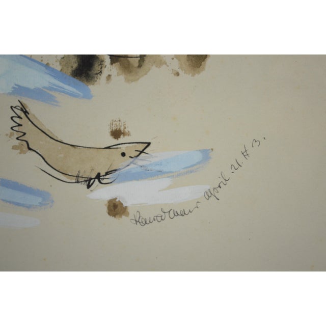 1950s Original Konrad Cramer - Woodstock School -Painting Signed For Sale - Image 4 of 6
