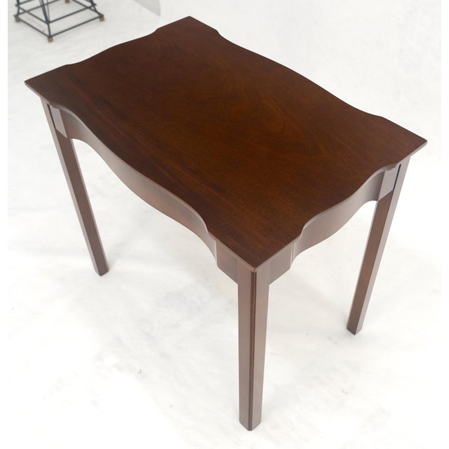 Kittinger Solid Mahogany Figural Top Side End Table Stand MINT For Sale - Image 10 of 13