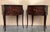 Wood Early 20th Century Art Deco Italian Bedside Tables in Mahogany, 1950s, Set of 2 For Sale - Image 7 of 14