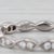 Metal 0.20ctw Diamond Band 18k White Gold Stackable Wedding Ring Size 6 For Sale - Image 7 of 8