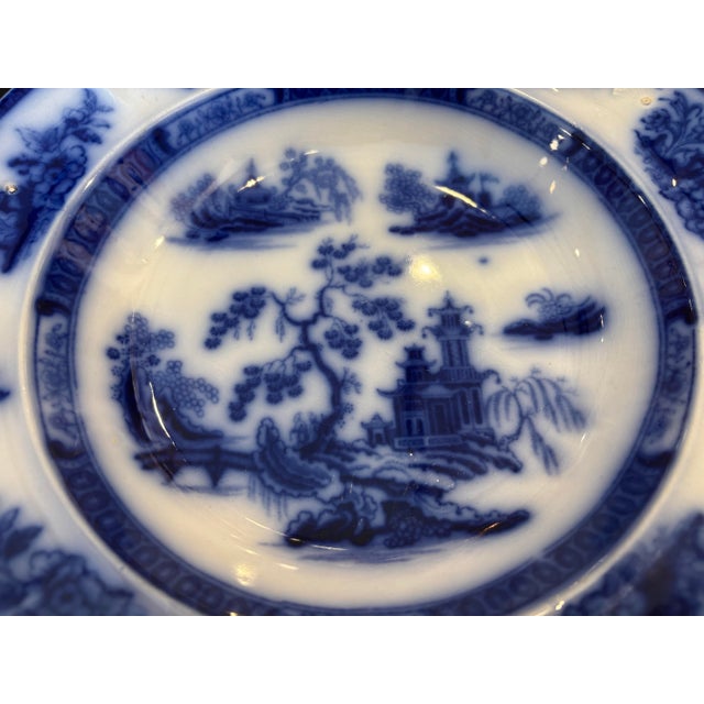 Ceramic Wedgwood Chapoo Flow Blue Bowl For Sale - Image 7 of 12