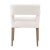 White Mid-Century Style Dining Arm Chair For Sale - Image 4 of 5