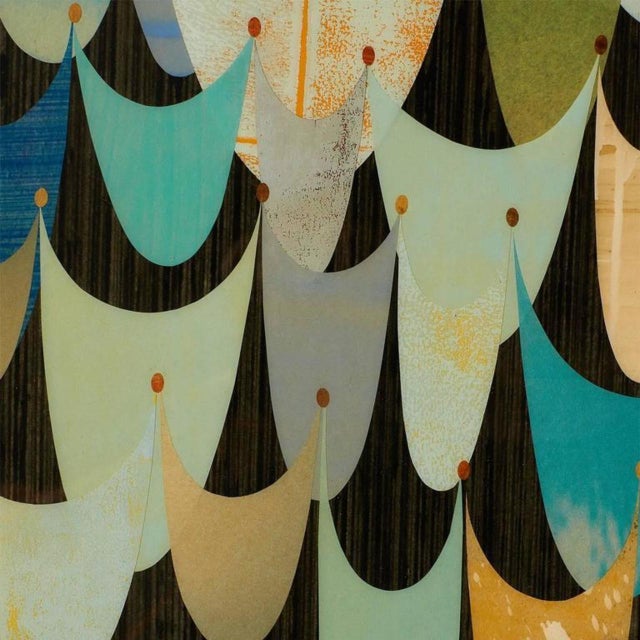 Abstract Mixed-Media and Resin Collage by Rex Ray For Sale - Image 3 of 4