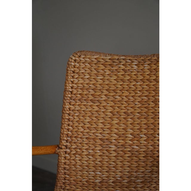 Mid-Century Modern Italian Wicker & Birch Armchairs, 1950s, Set of 4 For Sale - Image 11 of 18