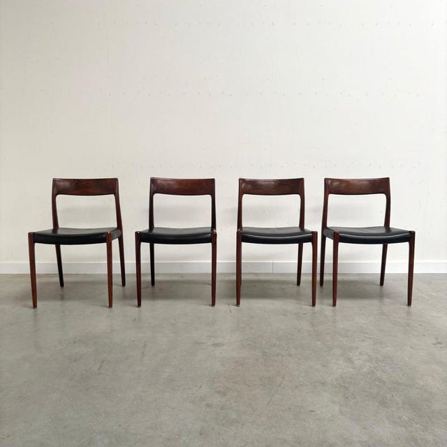 Vintage Danish Dining Chairs, 1960s, Set of 4 For Sale - Image 5 of 18
