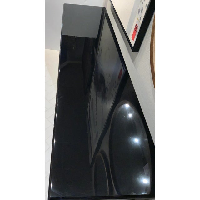 Ralph Lauren Ralph Lauren Modern Black Lacquer Basalt Console Table For Sale - Image 4 of 8
