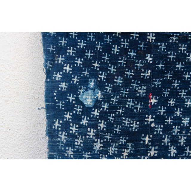 Constellations Indigo Mud Cloth Throw For Sale - Image 4 of 6