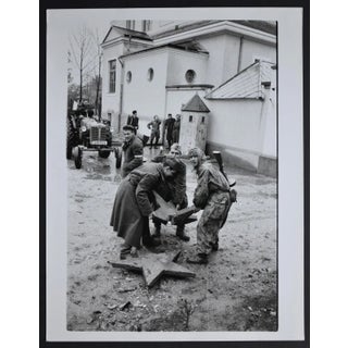Hungary Uprising in Front Rebels with a Broken Red Star, 1956 For Sale