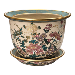 1900-1909 Japanese Satsuma Fish Bowl Planter