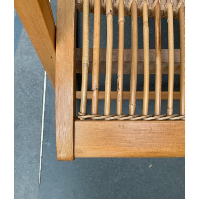 Mid-Century German Rattan Rocking Chair from Deutschen Werkstätten Hellerau, 1960s For Sale - Image 10 of 18