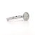 Natural 1.01 carat round brilliant diamond bezel set solitaire ring in 14K white gold featuring H-I color and SI1 clarity...