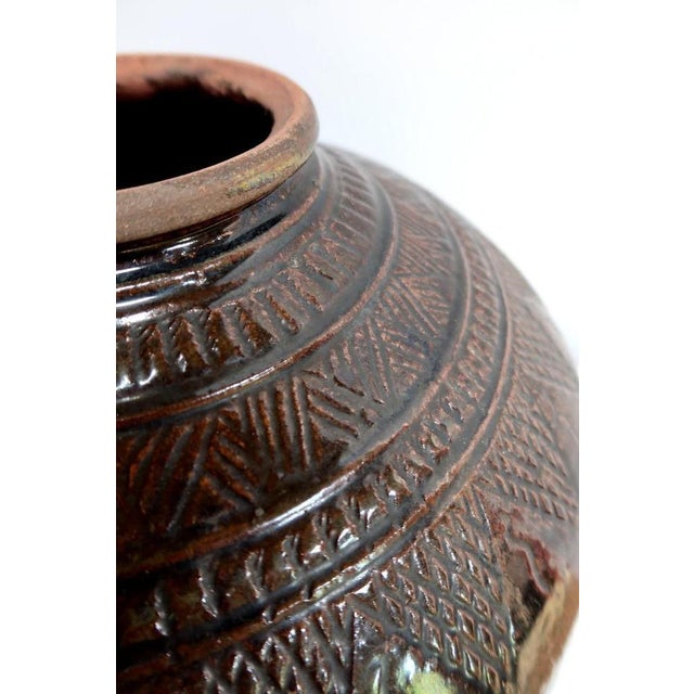 Large Pansu Vase in Varnished Terracotta, 1900s For Sale - Image 15 of 18