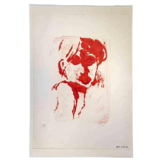 Leo Guida, Portrait, Original Drawing, 1970s For Sale