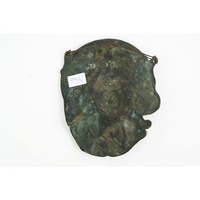 Antique 19th Century Southeast Asia Hindu Shiva God Bronze Wall Plaque Statue For Sale - Image 9 of 11