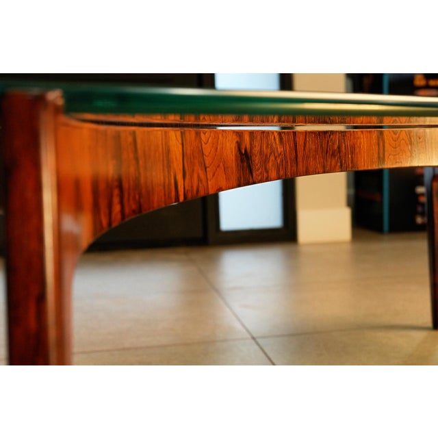 Sculptural Brazilian Rosewood Coffee Table by Sven Ellekaer, Denmark, 1960s For Sale - Image 13 of 15