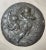 19th Century Antique 19th Century Heavy Lead Cherub Putty Figural Circular Relief Plaque Art For Sale - Image 5 of 8