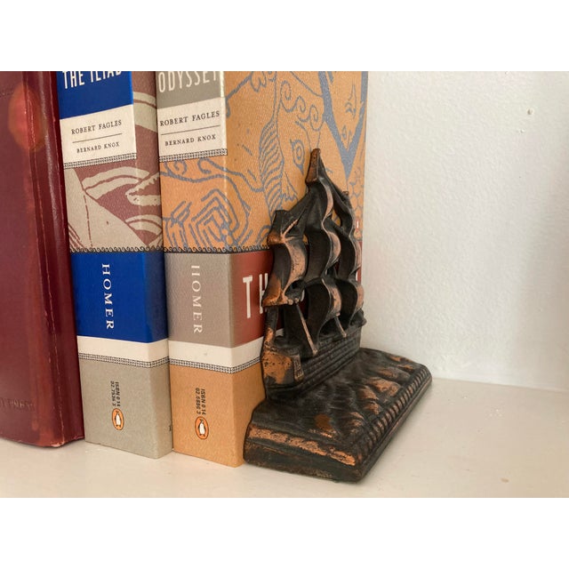 Nautical Uss Constitution Bookends For Sale - Image 3 of 7