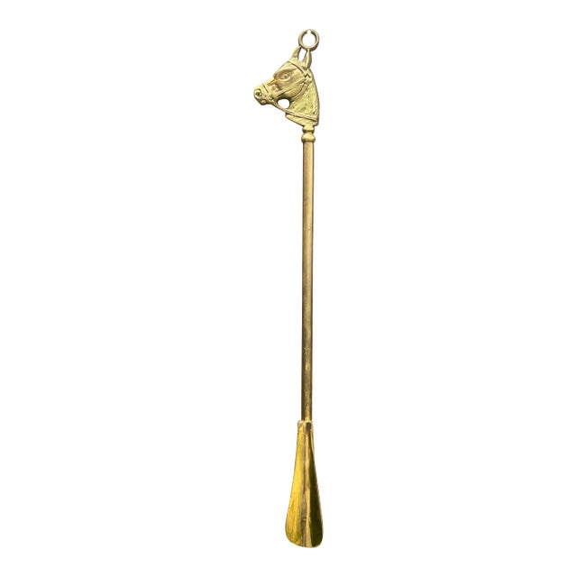 Brass Horse Head Shoe Horn For Sale